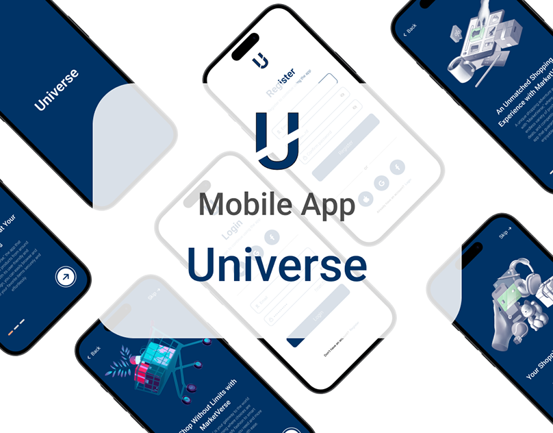 Website mobile of Universe shopping